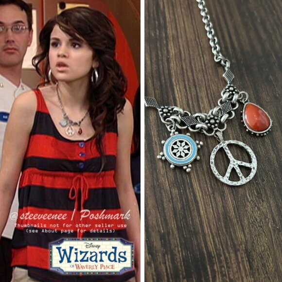 2000s Triple Pendant Necklace ASO Alex Russo - Picture 3 of 9